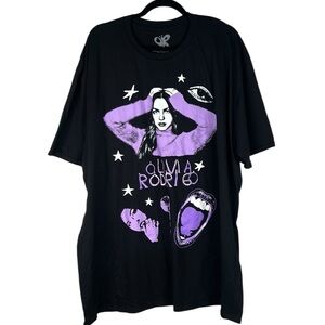 Olivia Rodrigo Black White & Purple Concert Band T-Shirt Size 3X New without tag